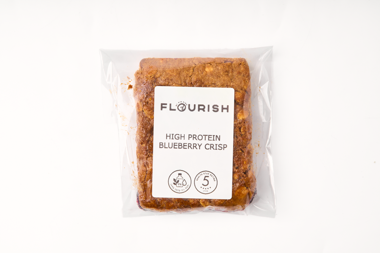 High Protein Blueberry Crisp