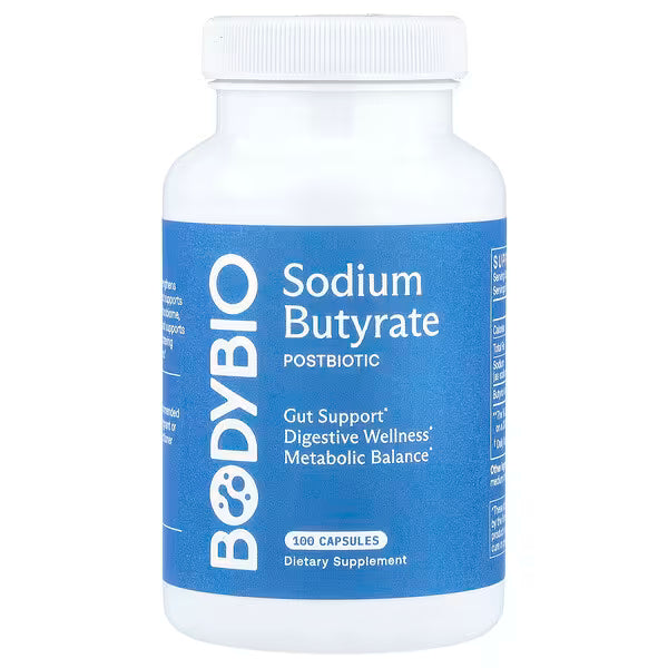 Sodium Butyrate, 100 Capsules