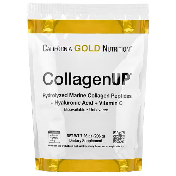 CollagenUP®, Hydrolyzed Marine Collagen Peptides with Hyaluronic Acid and Vitamin C, Unflavored, 7.26 oz (206 g)