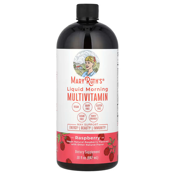Liquid Morning Multivitamin, Raspberry, 30 fl oz (887 ml)