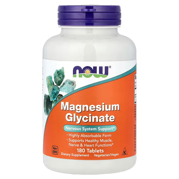 Magnesium Glycinate 180 Tablets (100 mg per Tablet)