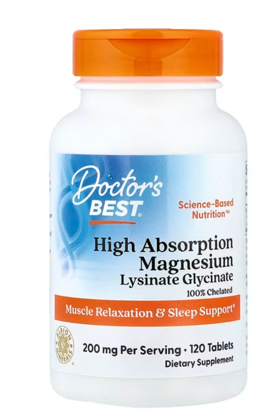 Doctor's Best, High Absorption Magnesium, 120 Tablets (200 mg per Tablet)