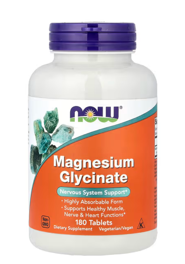 Magnesium Glycinate, 180 Tablets (100 mg per Tablet)
