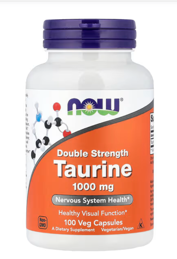 NOW Foods, Taurine, 1,000 mg, 100 Veg Capsules