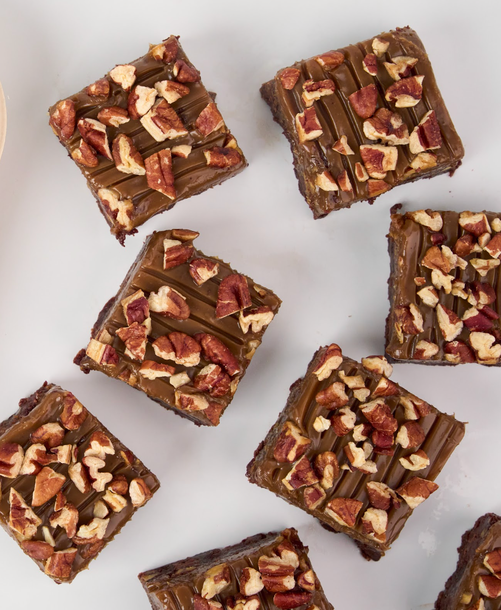 Salted Caramel Turtle Brownie