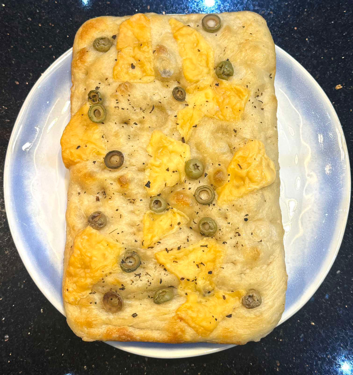 OLIVE & PARMESAN CHEESE FOCACCIA